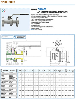 Valpres 68J401 Valve Specification